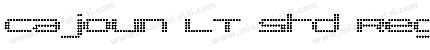 Cajoun LT Std Regular字体转换